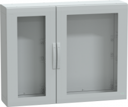 Control cabinet, (H x W x D) 1000 x 1250 x 320 mm, IP65, polyester, light gray, NSYPLA10123TG