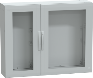 Control cabinet, (H x W x D) 1000 x 1250 x 320 mm, IP65, polyester, light gray, NSYPLA10123TG