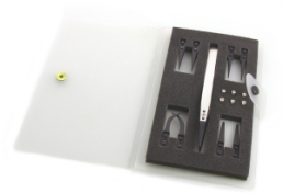 ESD Plastic tweezers (4 tweezers), uninsulated, antimagnetic, plastic, KCFR