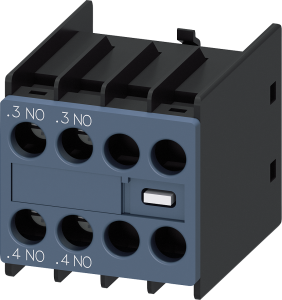 Auxiliary switch, 10 A, 2 Form A (N/O), screw connection, 3RH2911-1HA20