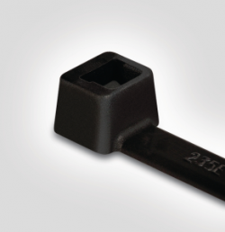 Cable tie internally serrated, polyamide, (L x W) 365 x 7.6 mm, bundle-Ø 5 to 100 mm, black, -40 to 85 °C