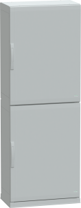 Control cabinet, (H x W x D) 2000 x 750 x 420 mm, IP54, polyester, light gray, NSYPLAZ2074G