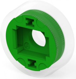 Actuator, round, Ø 10.2 mm, (H) 3.5 mm, green, for input pushbutton, 2311402-1