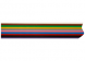 Flat ribbon cable, 10 pole, grid 1,4 mm, 0.25 mm², coloured