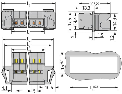 231-606/114-000 WAGO PCB Connection Systems Image 2
