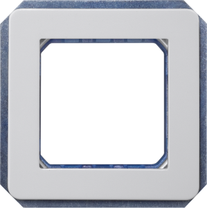 DELTA profil module carrier double, incl. intermediate frame, silver