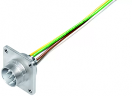 Sensor actuator cable, M16-flange plug, straight to open end, 4 pole, 0.2 m, 5 A, 09 0111 320 04