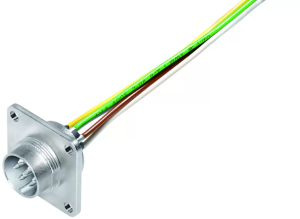 Sensor actuator cable, M16-flange plug, straight to open end, 8 pole, 0.2 m, 5 A, 09 0173 320 08
