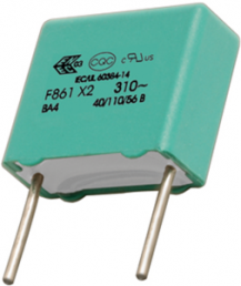 MP film capacitor, 100 nF, ±10 %, 630 V (DC), PP, 10 mm, F861AP104K310A