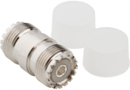 Coaxial adapter, 50 Ω, UHF socket to UHF socket, straight, 083-1J