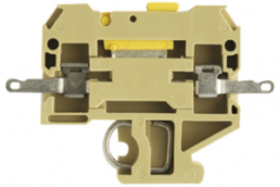 Isolating and measuring isolating terminal block, solder connection, 0.5-1.5 mm², 10 A, 4 kV, beige/yellow, 0294260000