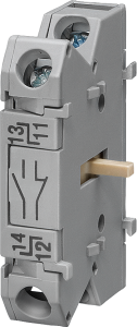 Auxiliary switch, 1 Form A (N/O) + 1 Form B (N/C), for main and emergency stop switch 3LD2, 3LD9200-5C