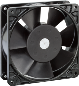 AC axial fan, 115 V, 127 x 127 x 38 mm, 206 m³/h, 47 dB, ball bearing, ebm-papst, 5908