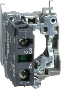 Auxiliary switch block, 1 Form A (N/O), 240 V, 3 A, ZB4BZ101
