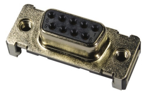 D-Sub socket, 9 pole, standard, straight, solder pin, 09551156612333