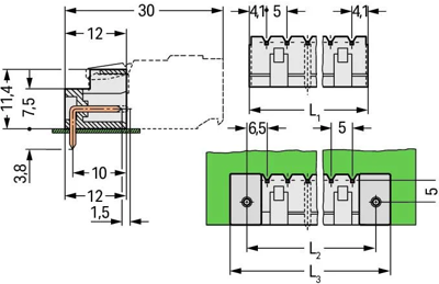721-476/001-000 WAGO PCB Connection Systems Image 2