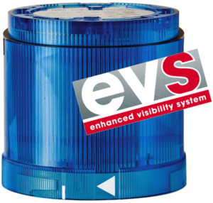 LED EVS element, Ø 70 mm, blue, 24 VDC, IP54