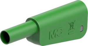 4 mm plug, screw connection, 2.5 mm², CAT II, CAT III, green, 66.2025-25