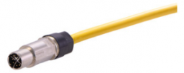 Sensor actuator cable, M12-cable plug, straight to open end, 8 pole, 1 m, PUR, yellow, 0948C400756010