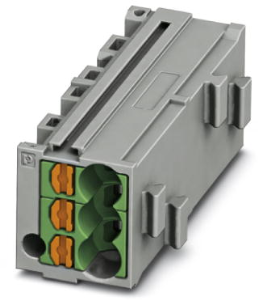 Shunting honeycomb, push-in connection, 0.14-2.5 mm², 1 pole, 17.5 A, 6 kV, gray, 3270422