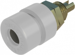 4 mm socket, screw connection, mounting Ø 8 mm, CAT O, white, BIL 30 WS AU
