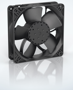 DC axial fan, 48 V, 119 x 119 x 32 mm, 190 m³/h, 43 dB, ball bearing, ebm-papst, 4318 NN