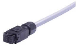 Connection line, 1 m, socket, 12 pole straight to open end, 0.34 mm², 33501500304010