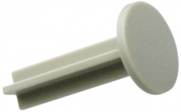 Extension plunger, round, Ø 10 mm, (L x H) 18.25 x 10 mm, white, for single pushbutton, 5.46.011.028/0710