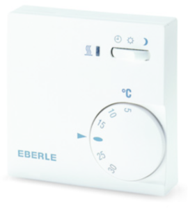 Room temperature controller, 230 VAC, 5 to 30 °C, white, 111170451100