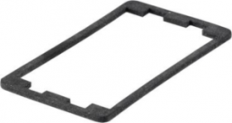 Panel seal, rectangular, (L x W) 42.6 x 23.9 mm, black, for Basic switch, 343.171.011