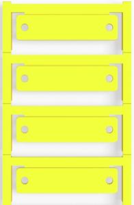 Polyamide Device marker, (L x W) 60 x 15 mm, yellow, 40 pcs