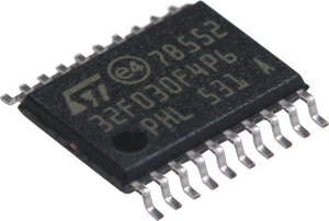 ARM Cortex M0 microcontroller, 32 bit, 48 MHz, TSSOP-20, STM32F030F4P6