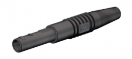 4 mm plug, solder connection, CAT II, black, 22.2672-21