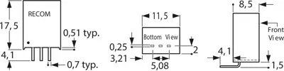 R-78B5.0-1.5L RECOM DC/DC Converters Image 2