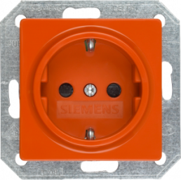 German schuko-style socket, orange, 16 A/250 V, Germany, IP20, 5UB1521