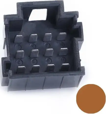 PFT-JPT-12POL-3X4-BROWN ESKA Erich Schweizer DIN PCB Connectors