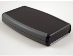 ABS handheld enclosure, (L x W x H) 147 x 90 x 25 mm, black (RAL 9005), IP65, 1553WDBK