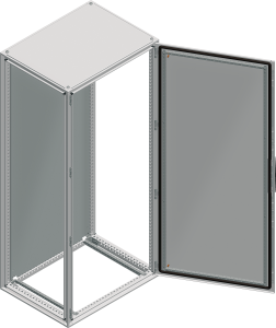 Control cabinet, (H x W x D) 2000 x 800 x 600 mm, IP55, steel, light gray, NSYSF20860