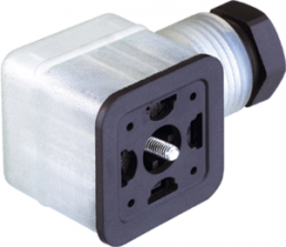 Valve connector, DIN shape A, 2 pole + PE, 250 V, 0.25-1.5 mm², 934618008