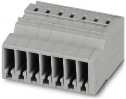 COMBI jack, plug-in connection, 0.08-4.0 mm², 7 pole, 24 A, 6 kV, gray, 3041367