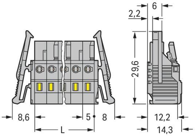 231-106/037-000 WAGO PCB Connection Systems Image 2