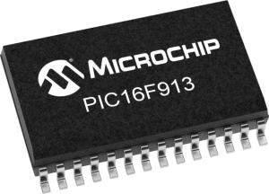 PIC microcontroller, 8 bit, 20 MHz, SOIC-28, PIC16F913-I/SO
