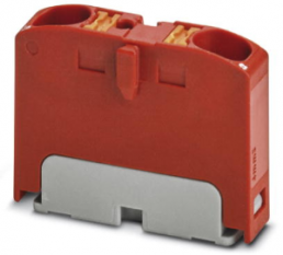 Distribution block, push-in connection, 0.2-6.0 mm², 2 pole, 32 A, 2 kV, red, 1028362