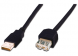 USB 2.0 Extension cable, USB plug type A to USB jack type A, 1.8 m, black