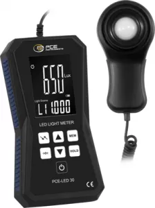 PCE-LED 30 PCE Instruments Luxmeter, Sound Level Meter, Magnetic Field Tester