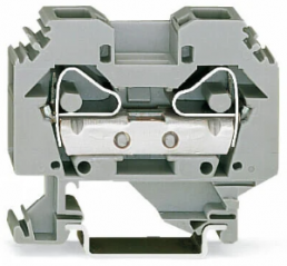 2-wire feed-through terminal, spring-clamp connection, 0.2-16 mm², 1 pole, 76 A, 8 kV, gray, 283-101