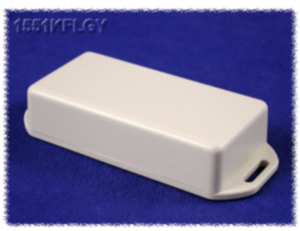 ABS miniature enclosure, (L x W x H) 80 x 40 x 20 mm, light gray (RAL 7035), IP54, 1551KFLGY