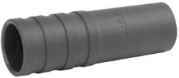 Bend protection grommet, cable Ø 10.5 to 11.1 mm, RG-214/U, L 45 mm, plastic, black