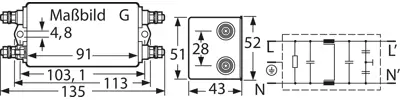 B84112G0000G125 TDK (EPCOS) Interference suppression filter Image 2