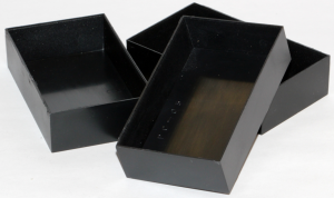 ABS enclosure, (L x W x H) 100 x 60 x 25 mm, black (RAL 9005), 1596B106-5